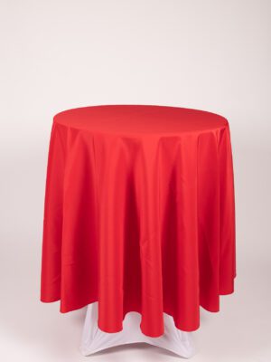 Overlay Brick Red Polyester