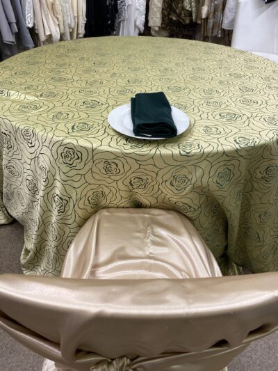 Chair Cover Champagne Satin Universal - Image 4
