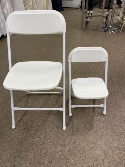 Kids Folding Chair White - Image 3