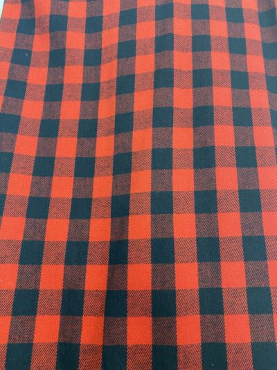 Table Runner Lumberjack Plaid ( Black and Red ) - Image 2